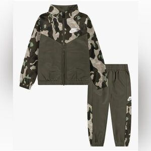 Nike Kids' Black and Brown Camo Tracksuit